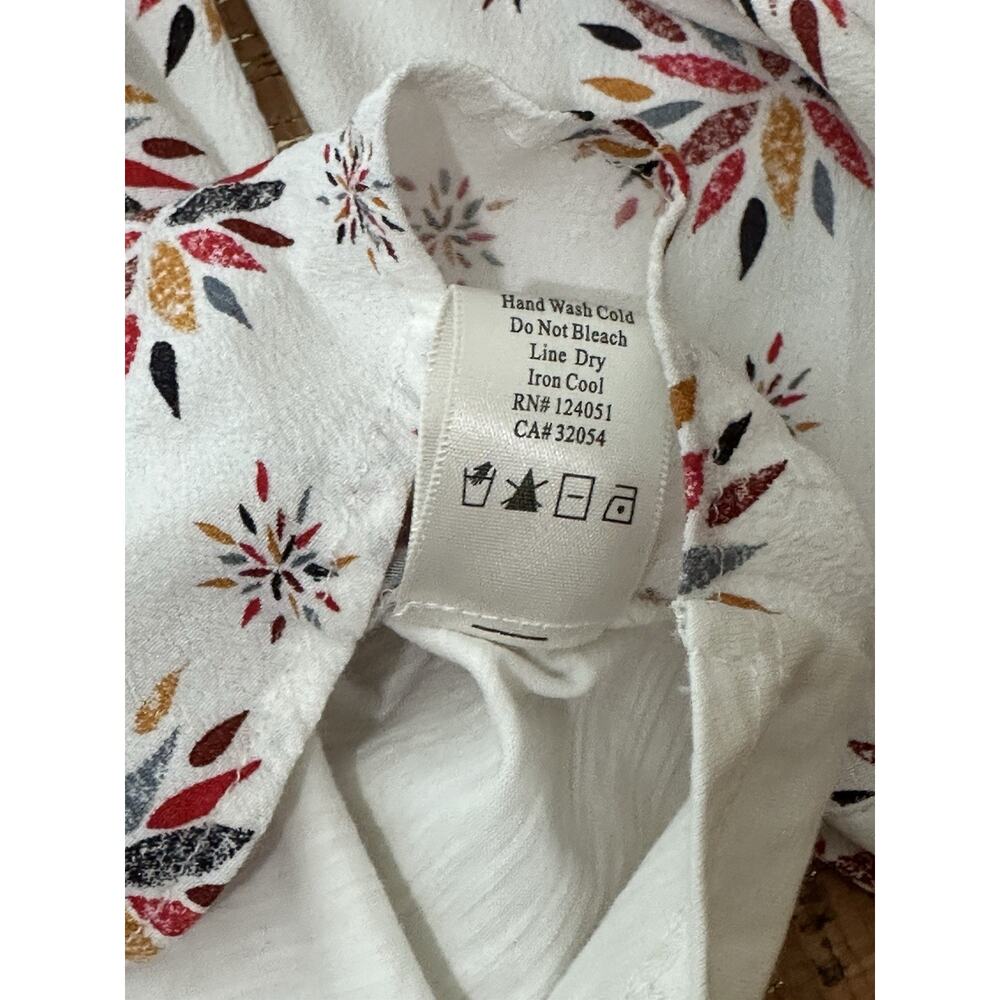 Porridge Anthropologie Multicolored 3/4 Sleeve Top Size Large - Picture 5 of 7